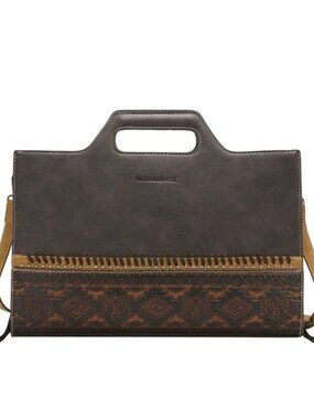 Montana West Aztec Laptop Case Coffee NWT